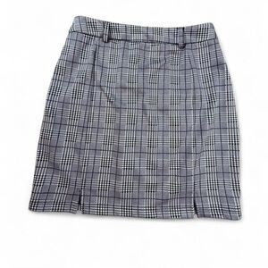 Kate Kasin Gray Plaid Mini Skirt Small | Preppy Y2K Clueless Style